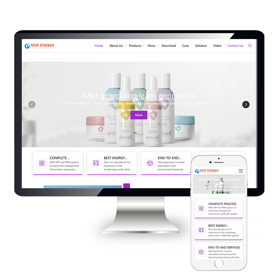 响应式日用百货外贸网站源码下载